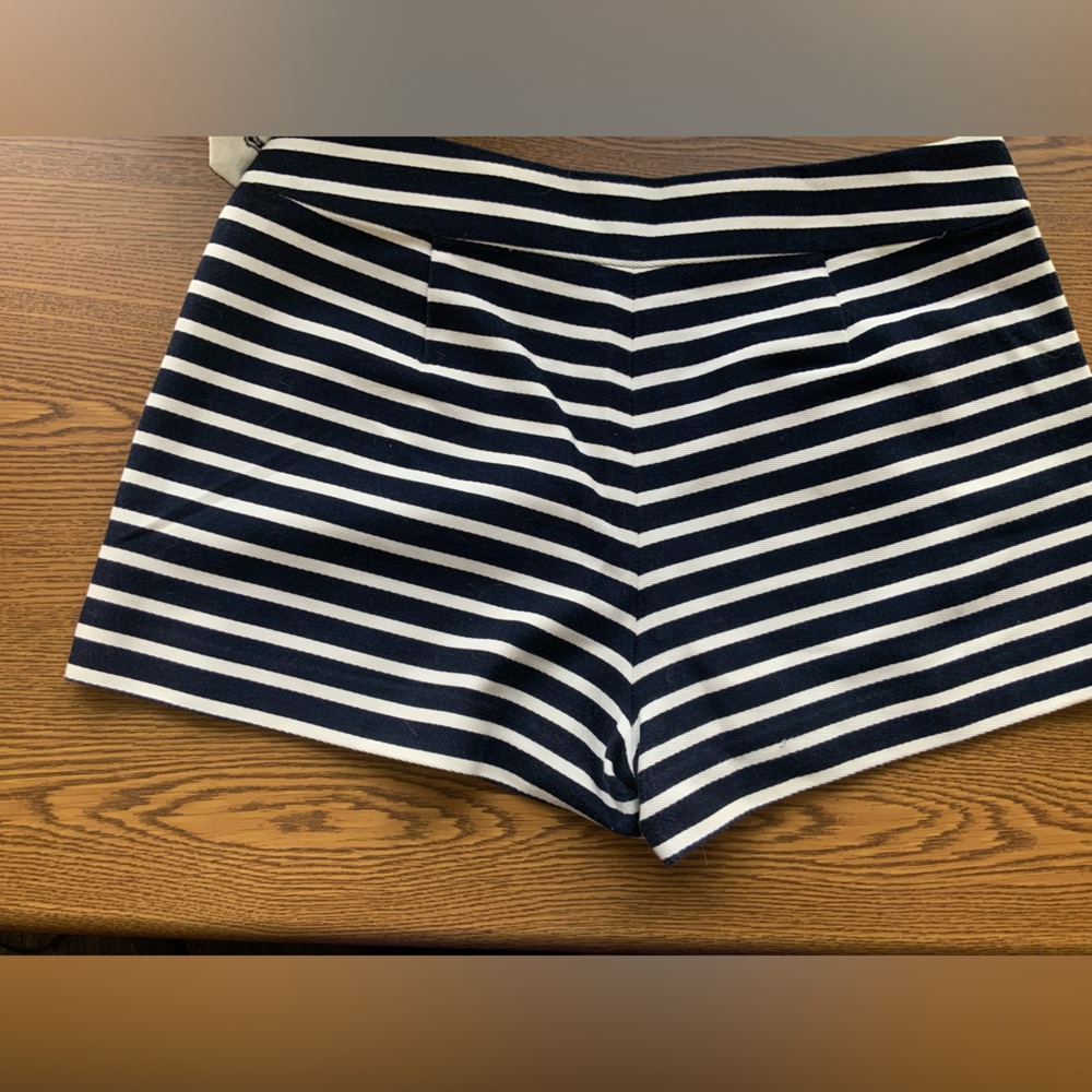 J. Crew Navy Striped Shorts